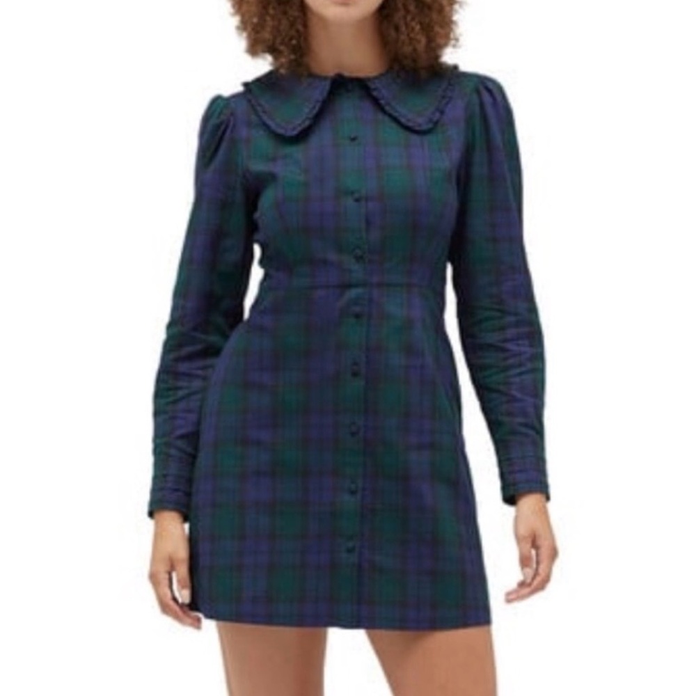 Hill House: The Hazel Dress Blackwatch Tartan | S